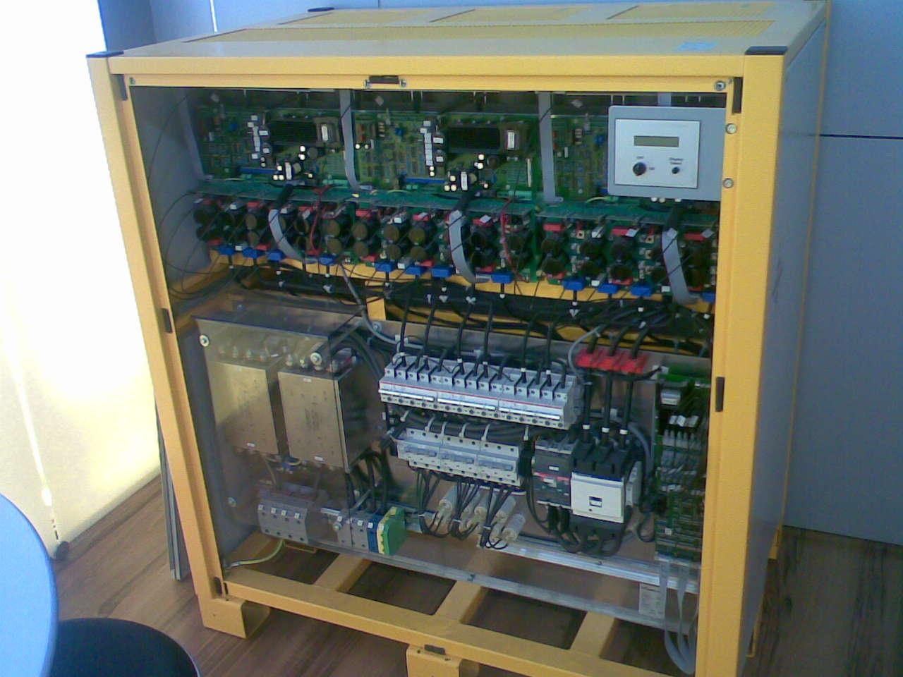 Interior de un equipo de conversión